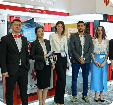 InstaForex booth at Forex Traders Summit Dubai 2024